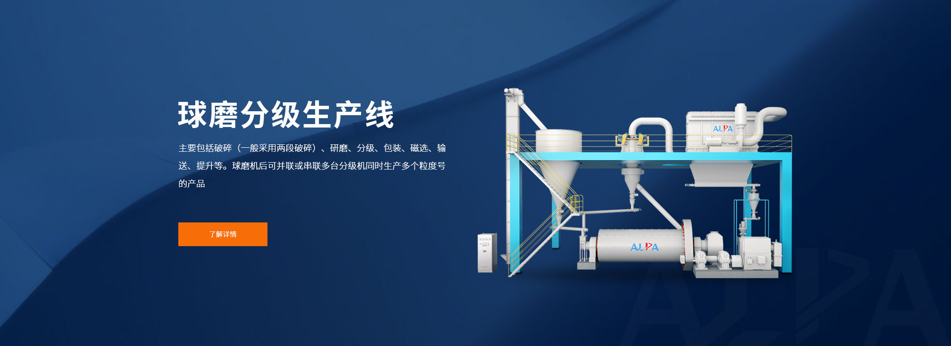 球磨分級生産線