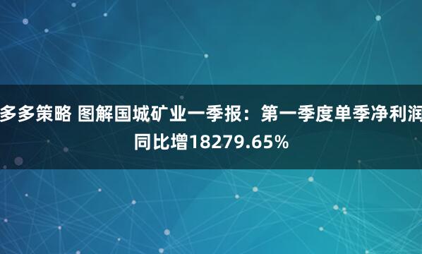 多多策略 图解国城矿业一季报：第一季度单季净利润同比增18279.65%