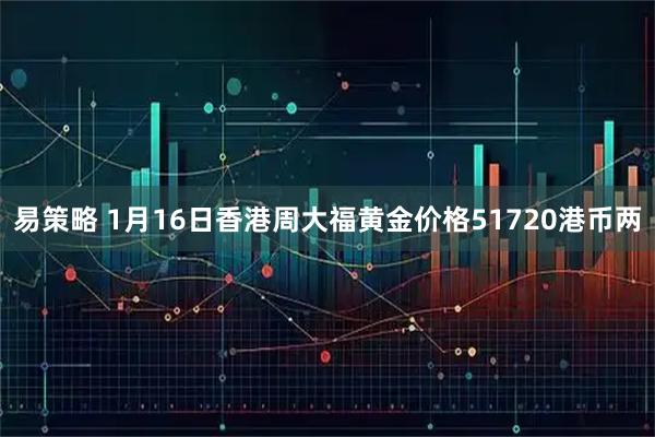 易策略 1月16日香港周大福黄金价格51720港币两
